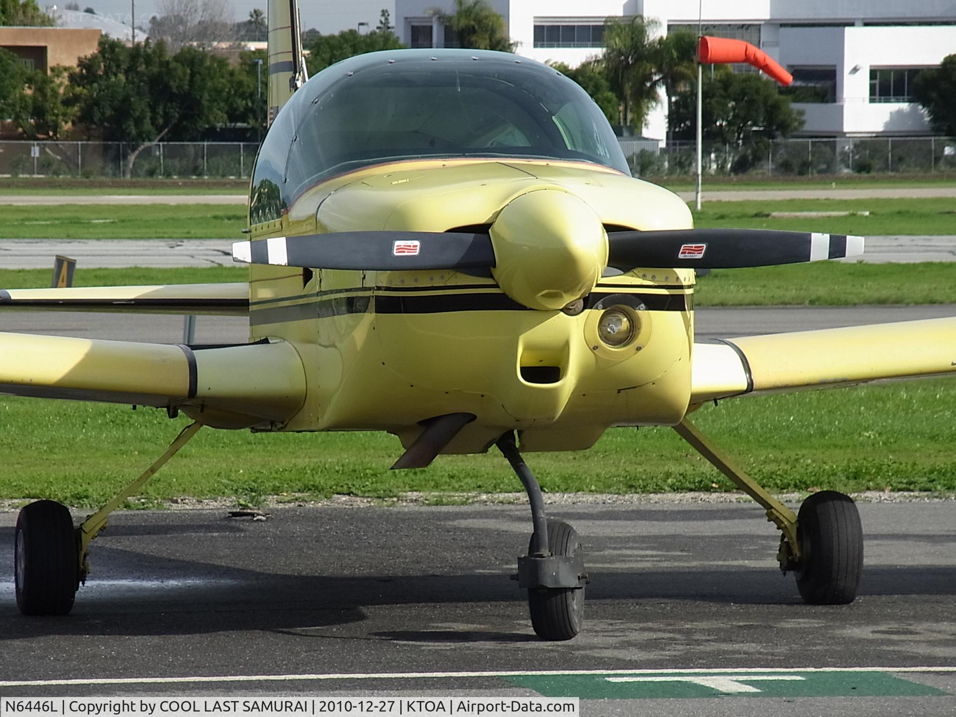 N6446L, 1972 American Aviation AA-1A Trainer C/N AA1A-0446, Torrance Airport Transient Parking