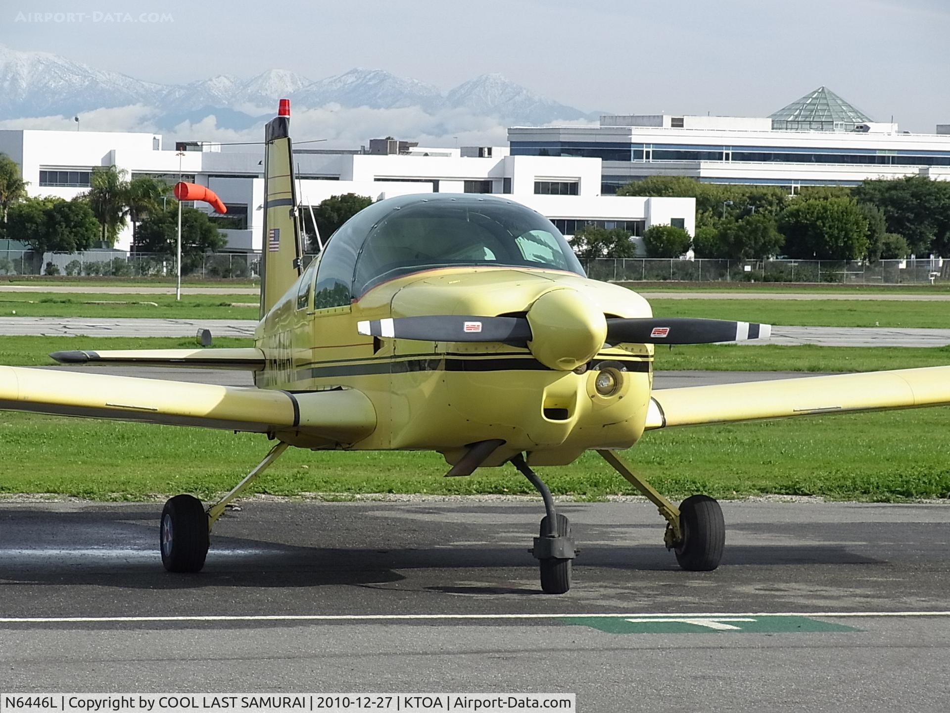 N6446L, 1972 American Aviation AA-1A Trainer C/N AA1A-0446, Torrance Airport Transient Parking