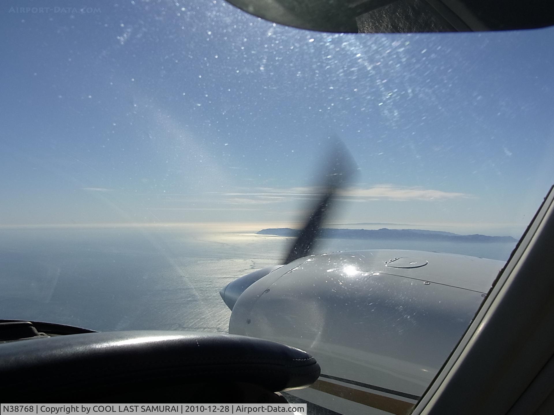 N38768, 1977 Piper PA-34-200T Seneca II C/N 34-7770085, An in-flight view from Seneca 38768 flying over Long Beach at 11500ft