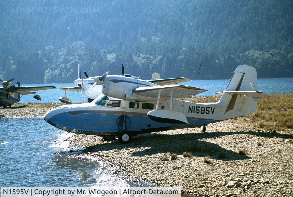 N1595V, 1949 Grumman G-44 Widgeon C/N 1319, Taken at Lake Cushman, WA. during a WSPA splash-in in the mid 1990s