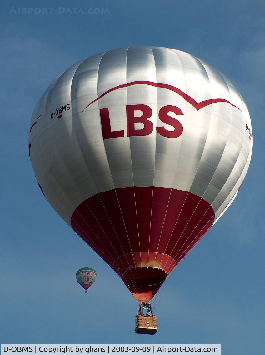 D-OBMS, 2001 Thunder & Colt Balloons Ax8-105 C/N 4986, WIM 2003
