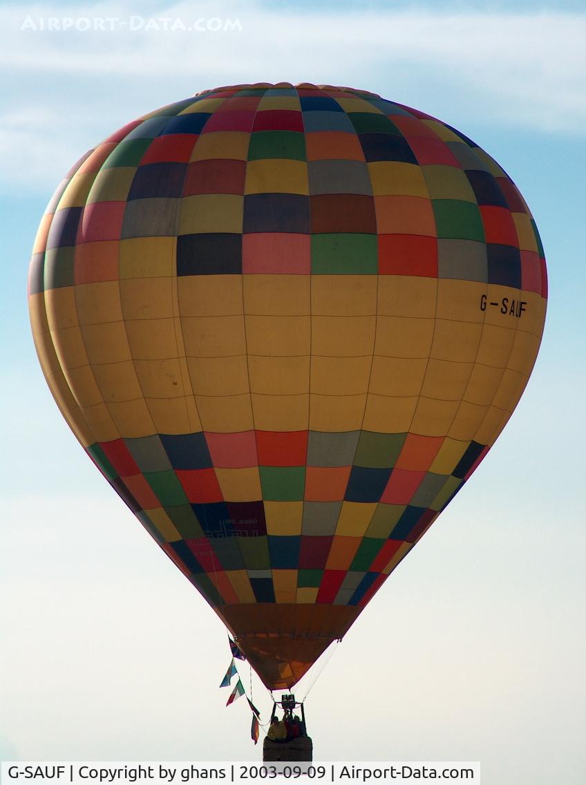 G-SAUF, 1989 Thunder & Colt Balloons Colt 90A C/N 1497, WIM 2003
