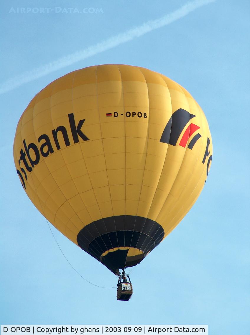D-OPOB, 2000 Schroeder Fire Balloons G30/24 C/N 853, WIM 2003