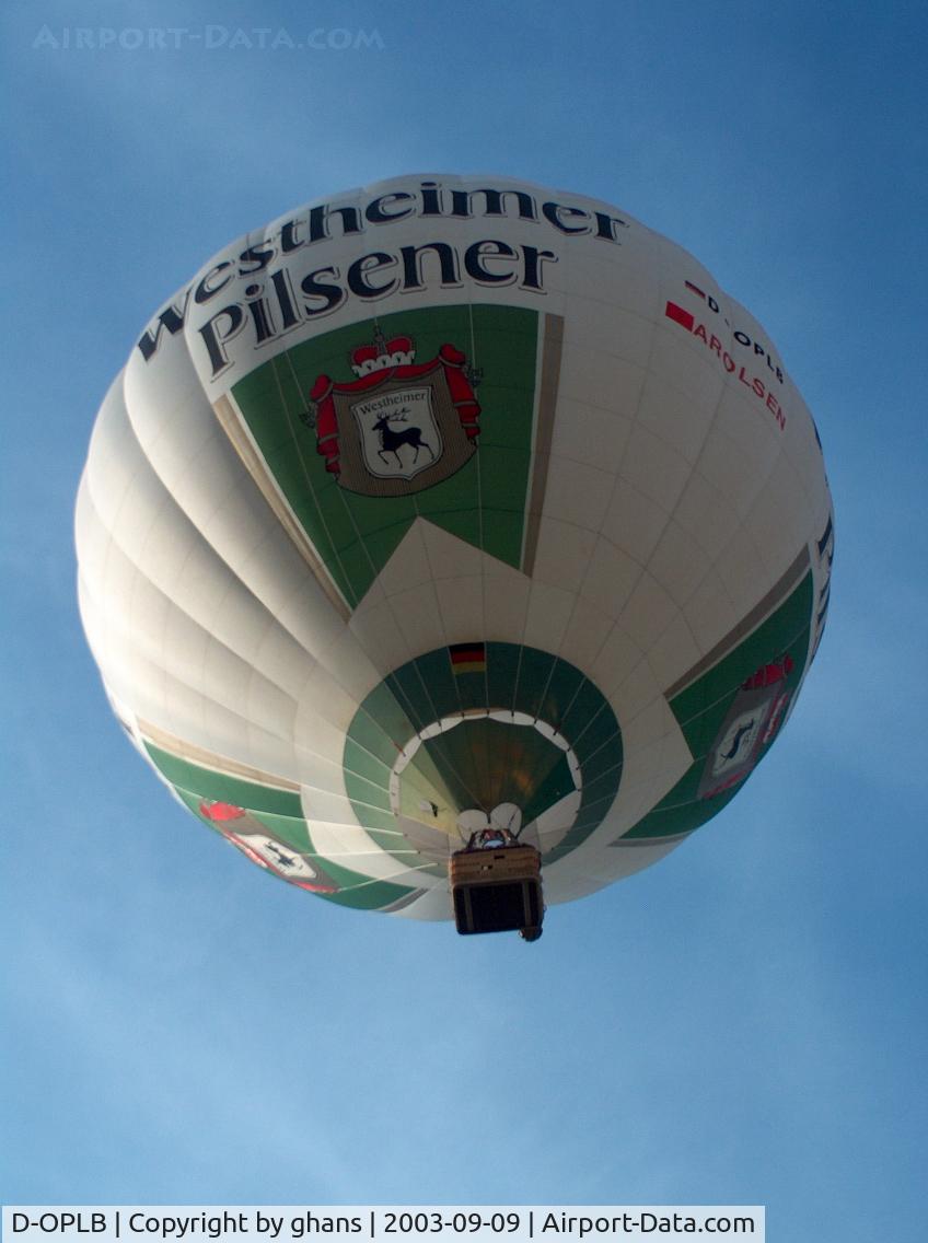 D-OPLB, 1999 Schroeder Fire Balloons G30/24 C/N 201, WIM 2003