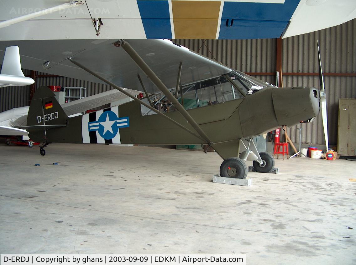 D-ERDJ, 1951 Piper L-18C Super Cub C/N 18-1374, Inside hangar