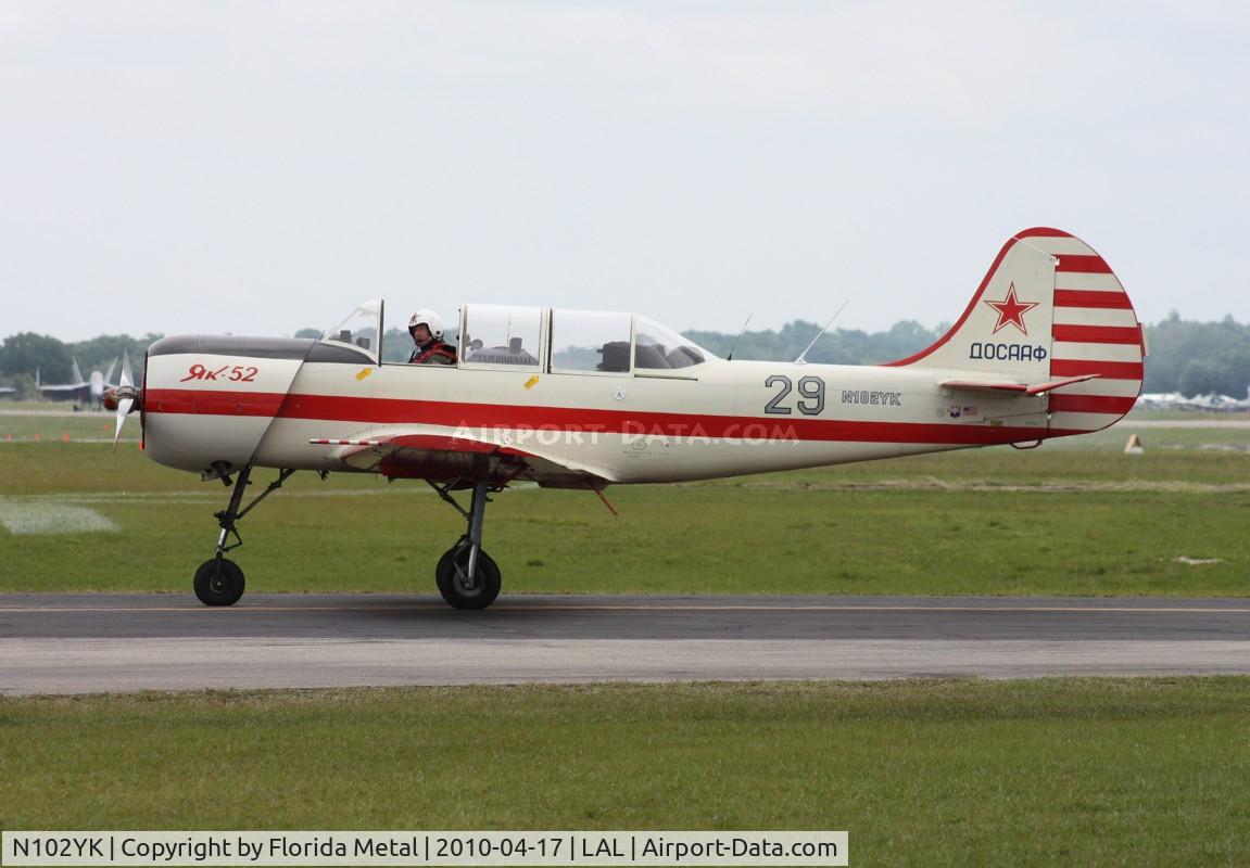 N102YK, 1991 Yakovlev Yak-52 C/N 9111309, Yak 52