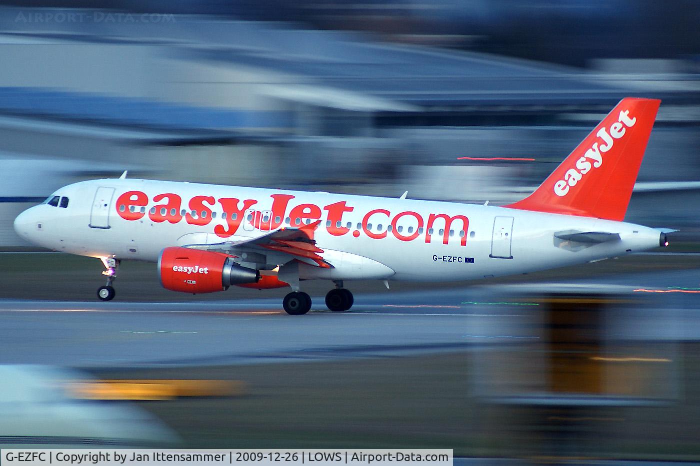 G-EZFC, 2009 Airbus A319-111 C/N 3808, G-EZFC @ LOWS