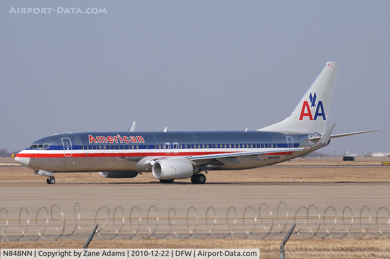 N848NN, 2010 Boeing 737-823 C/N 31103, American Airlines at DFW Airport.