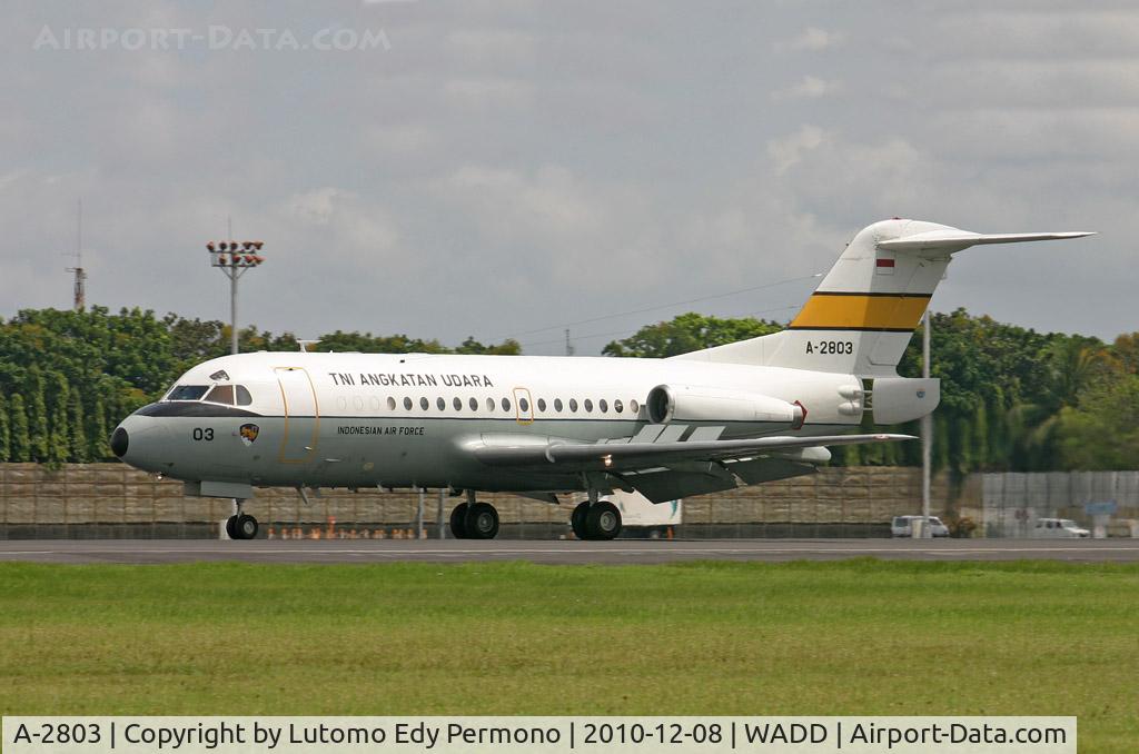 A-2803, 1976 Fokker F.28-3000 Fellowship C/N 11117, Indonesian Air Force