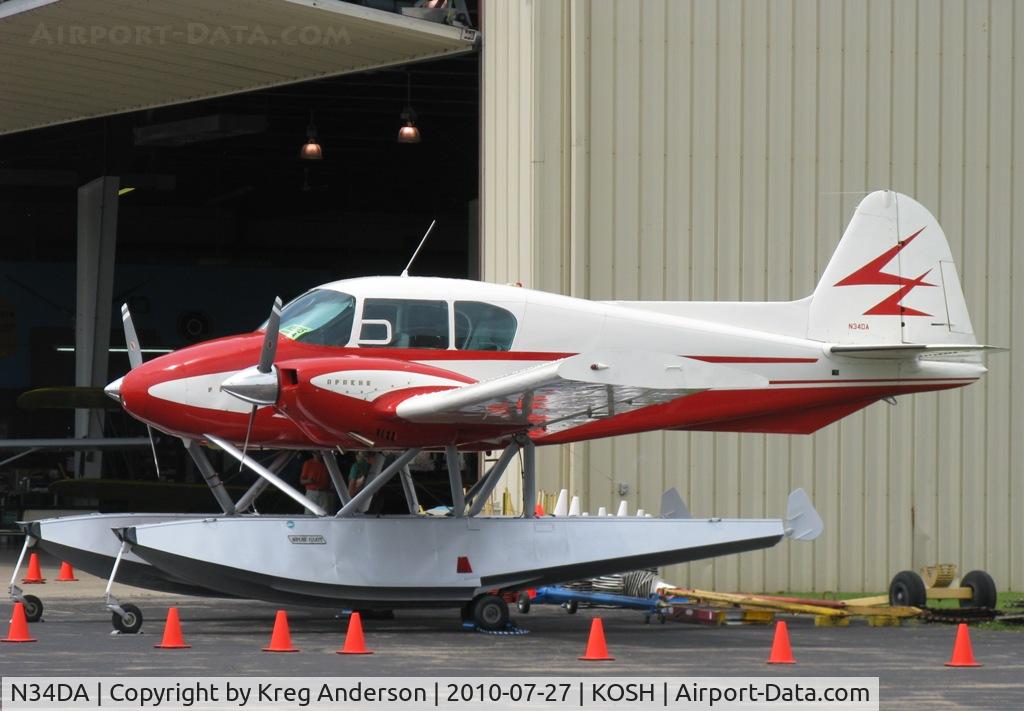 N34DA, 1958 Piper PA-23-160 Apache C/N 23-1469, EAA AirVenture 2010