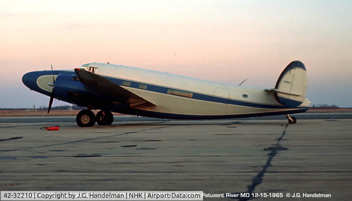 42-32210, Lockheed C-60A Lodestar C/N 18-2344, Learstar ex-C-60A-LO Lodestar at Pax River MD 12-15-1965