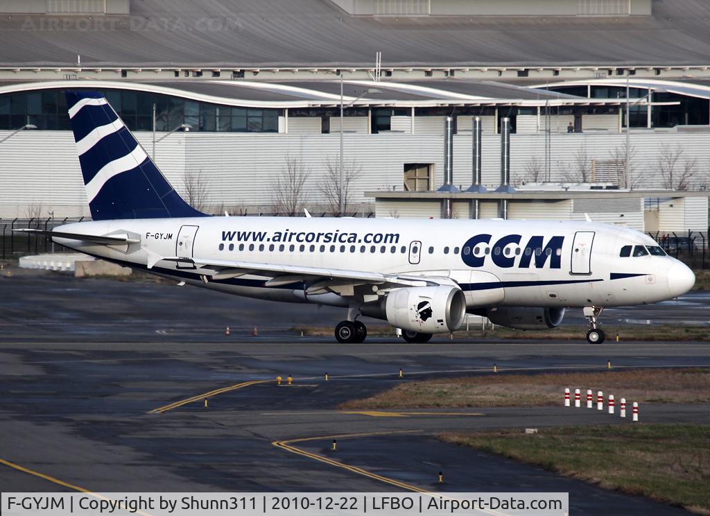 F-GYJM, 1999 Airbus A319-112 C/N 1145, Taxiing holding point rwy 14L for departure after maintenance...