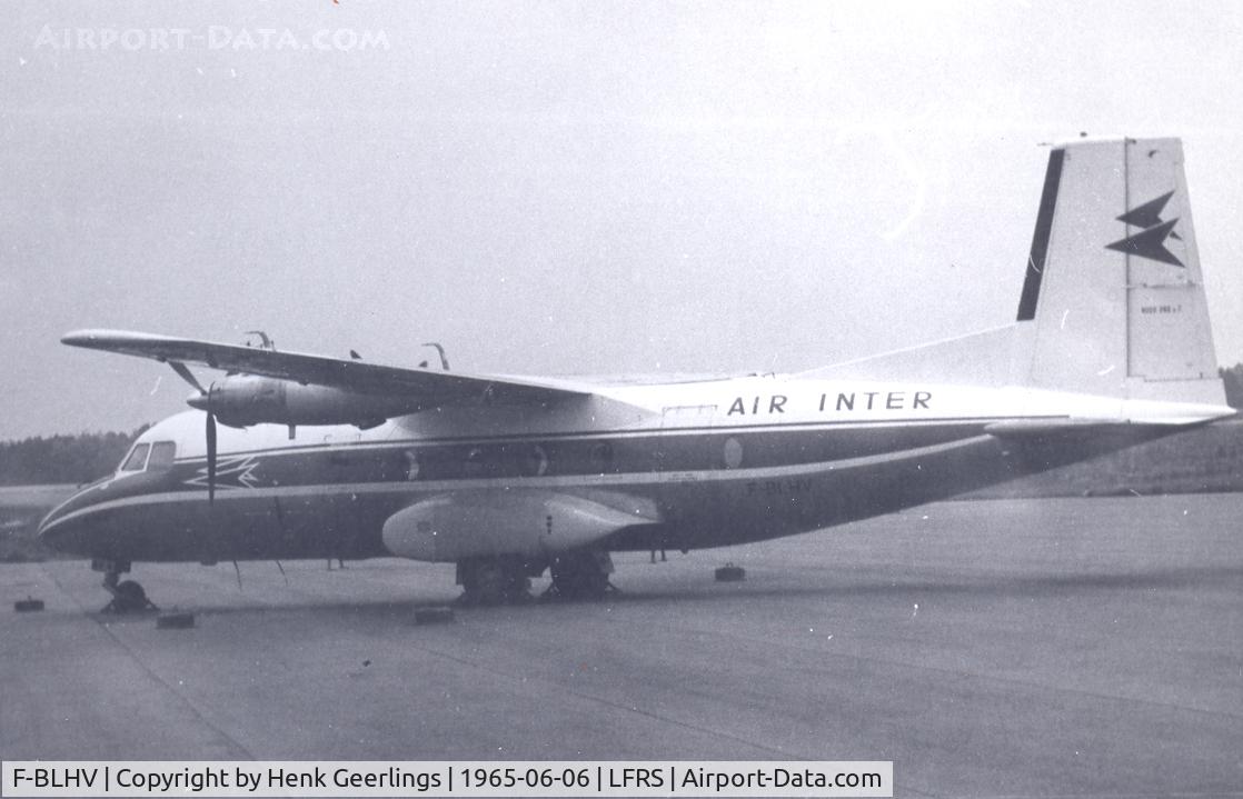 F-BLHV, 1965 Nord 262B C/N 7, Nantes Airport

Scan from photo , 06 Jun 1965