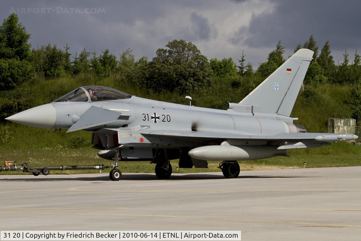 31 20, Eurofighter EF-2000 Typhoon S C/N AS013, EF2000 towed to its 