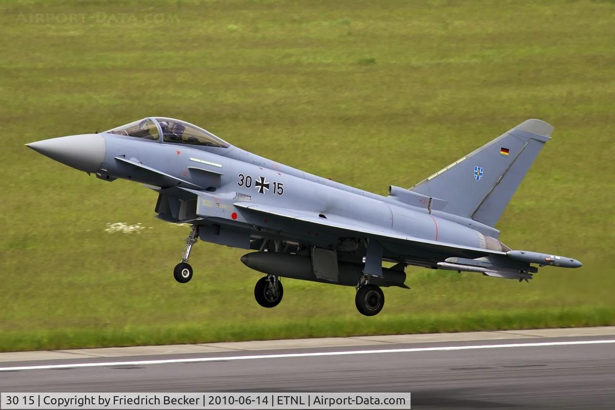 30 15, 2005 Eurofighter EF-2000 Typhoon S C/N GS008, departure from Laage