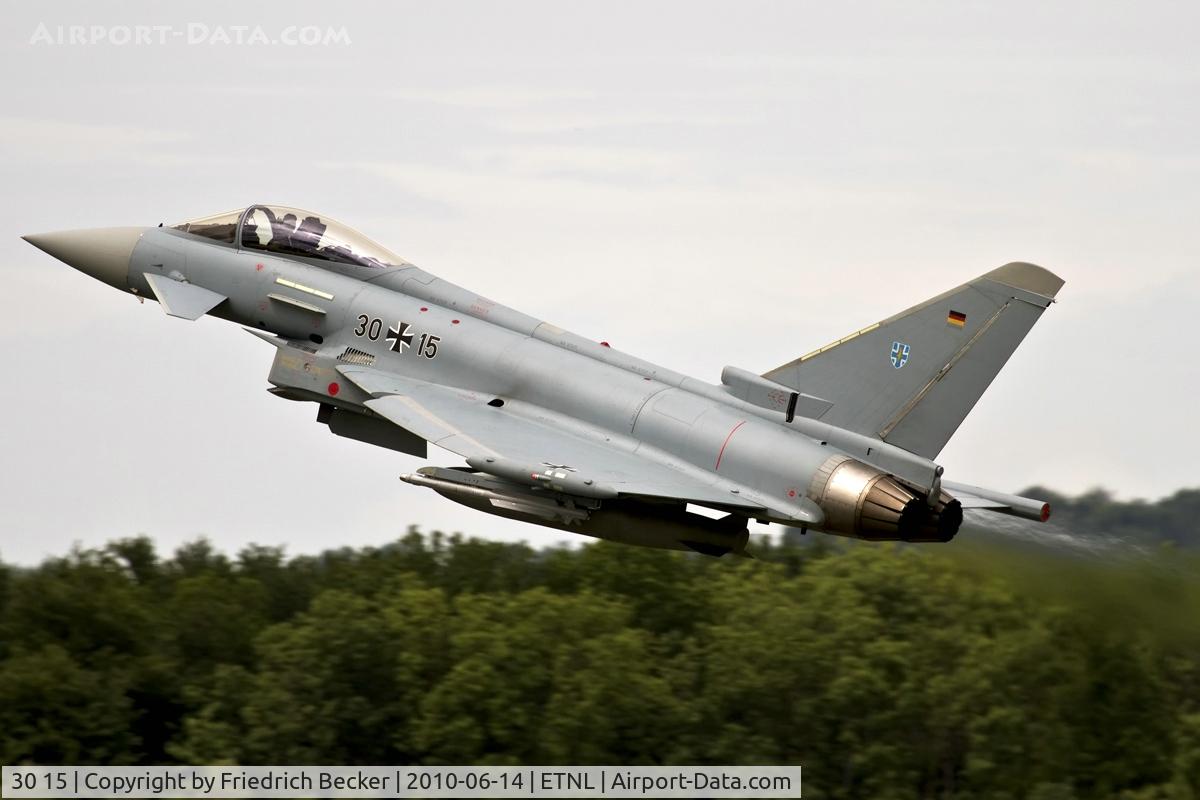 30 15, 2005 Eurofighter EF-2000 Typhoon S C/N GS008, departure from Laage