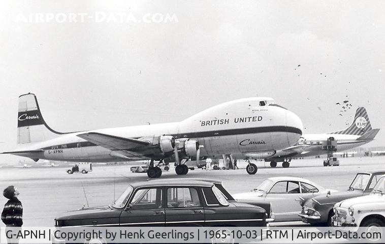 G-APNH, 1964 Aviation Traders ATL-98 Carvair (C-54B Conversion) C/N 11, Rotterdam - Zestienhoven

British United

Scan from photo