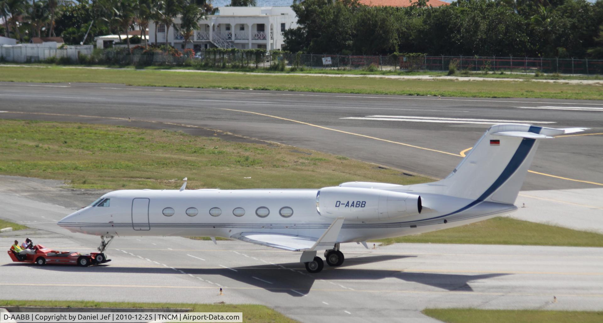 D-AABB, 2007 Gulfstream Aerospace GIV-X (G450) C/N 4091, D-AABB at TNCM