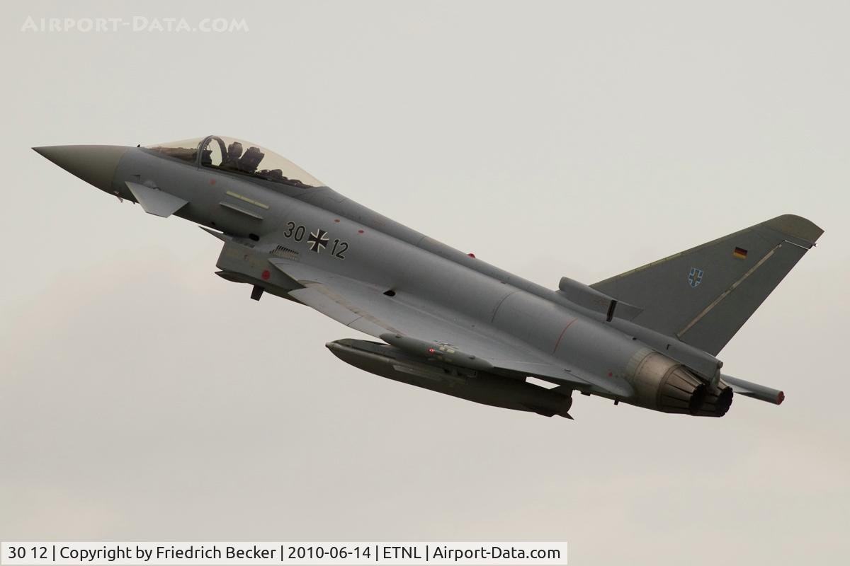 30 12, 2006 Eurofighter EF-2000 Typhoon S C/N GS006, departure from Laage