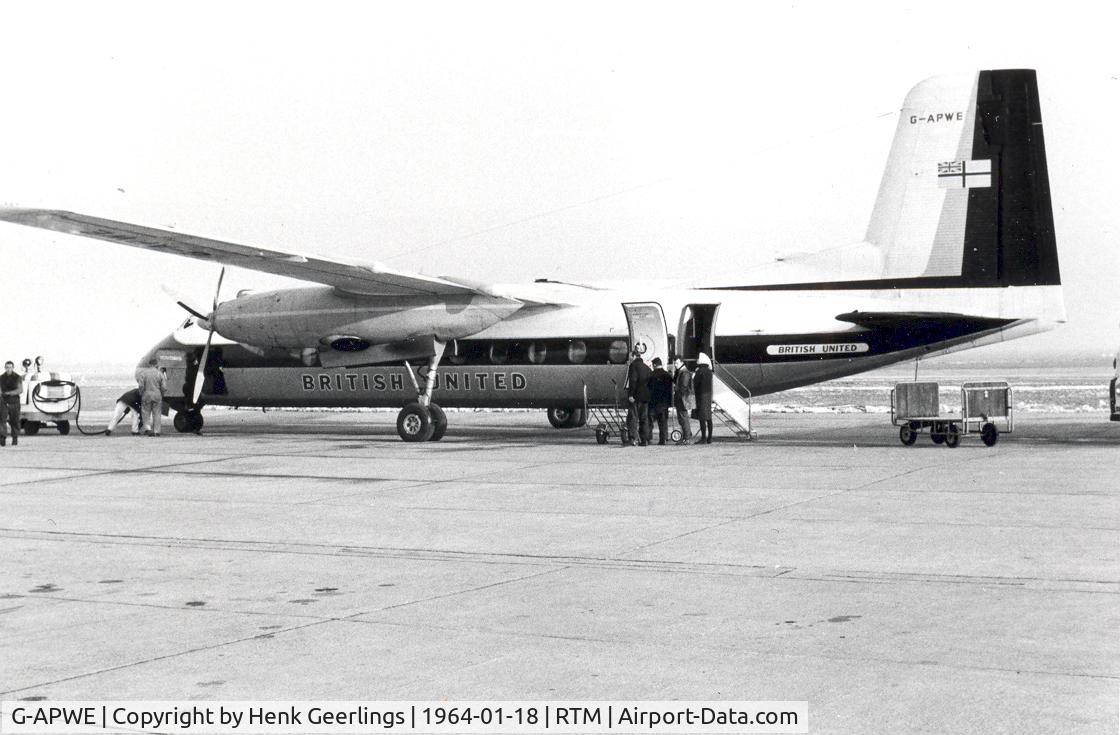 G-APWE, 1961 Handley Page HPR-7 Herald 201 C/N 153, Rotterdam Airport

Scan from photo