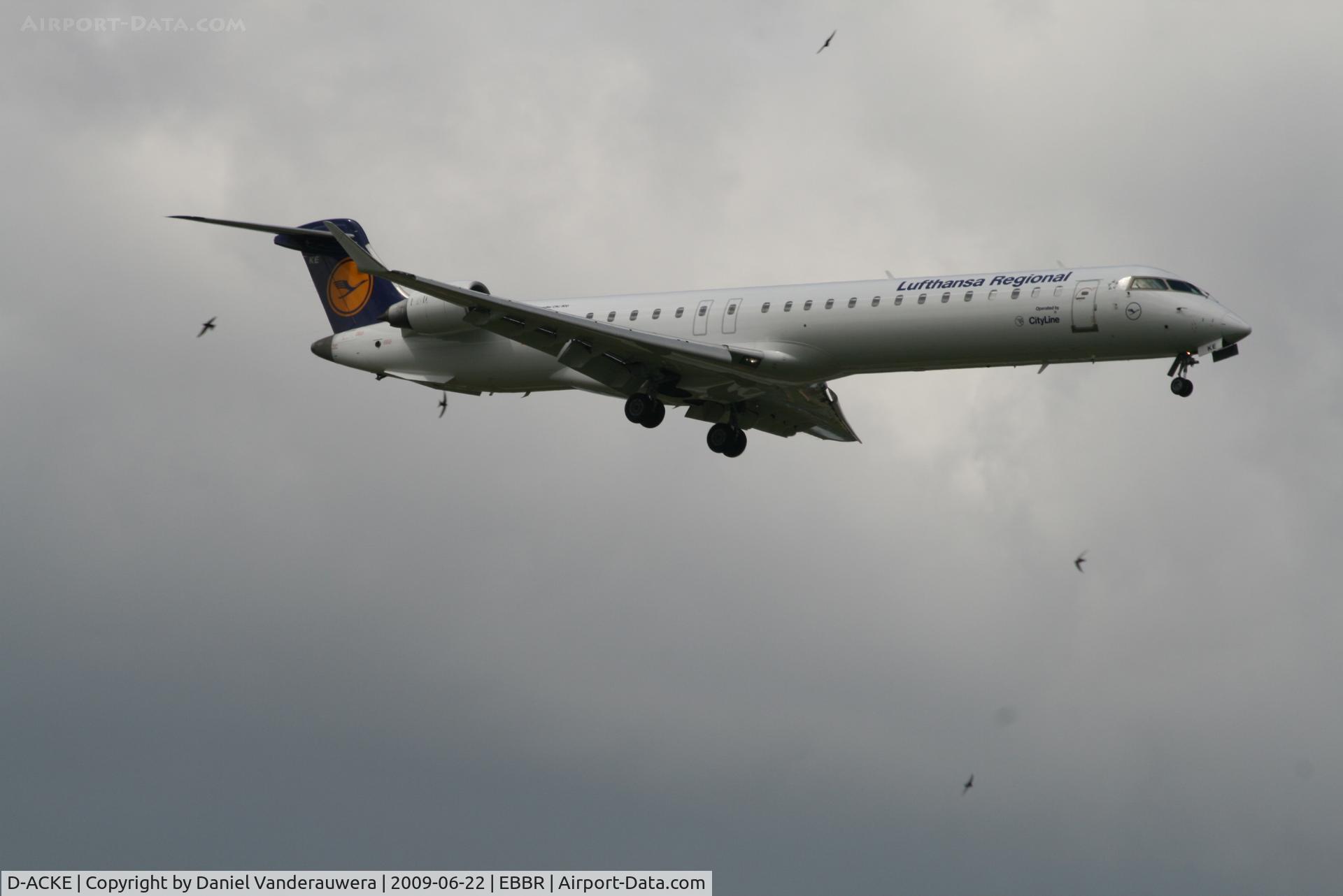 D-ACKE, 2006 Bombardier CRJ-900LR (CL-600-2D24) C/N 15081, Not alone in the sky