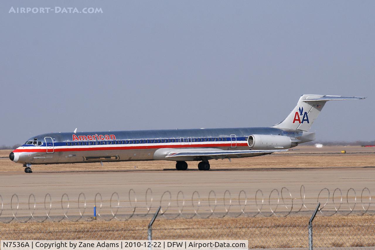 N7536A, 1990 McDonnell Douglas MD-82 (DC-9-82) C/N 49990, American Airlines at DFW Airport