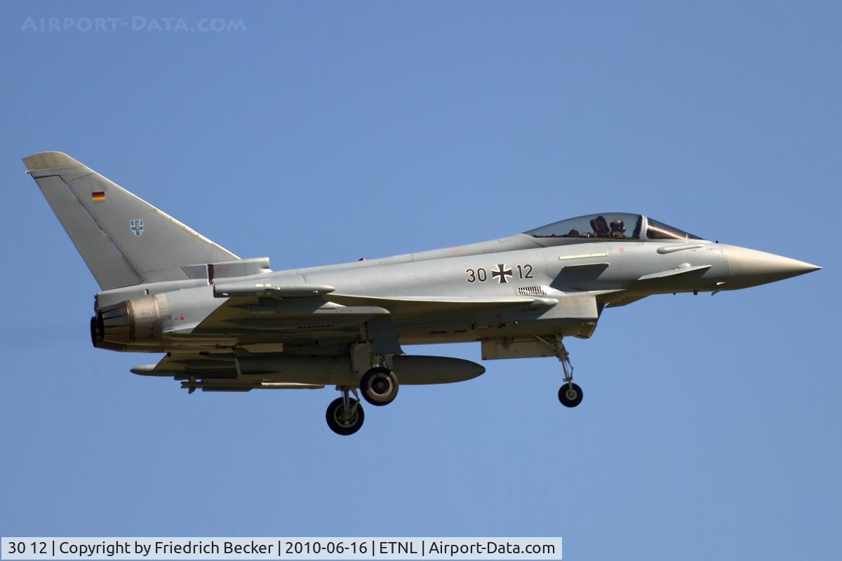30 12, 2006 Eurofighter EF-2000 Typhoon S C/N GS006, on final at Laage