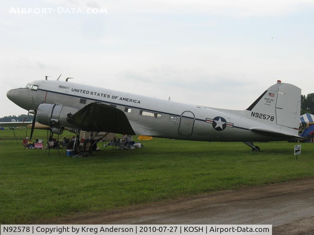 N92578, 1943 Douglas DC3C 1830-94 C/N 9028, EAA AirVenture 2010