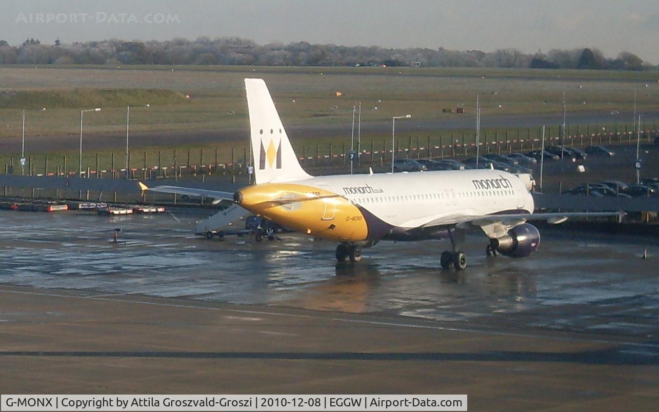 G-MONX, 1992 Airbus A320-212 C/N 392, Monarch Airlines Airbus A320-212 - London Luton Airport