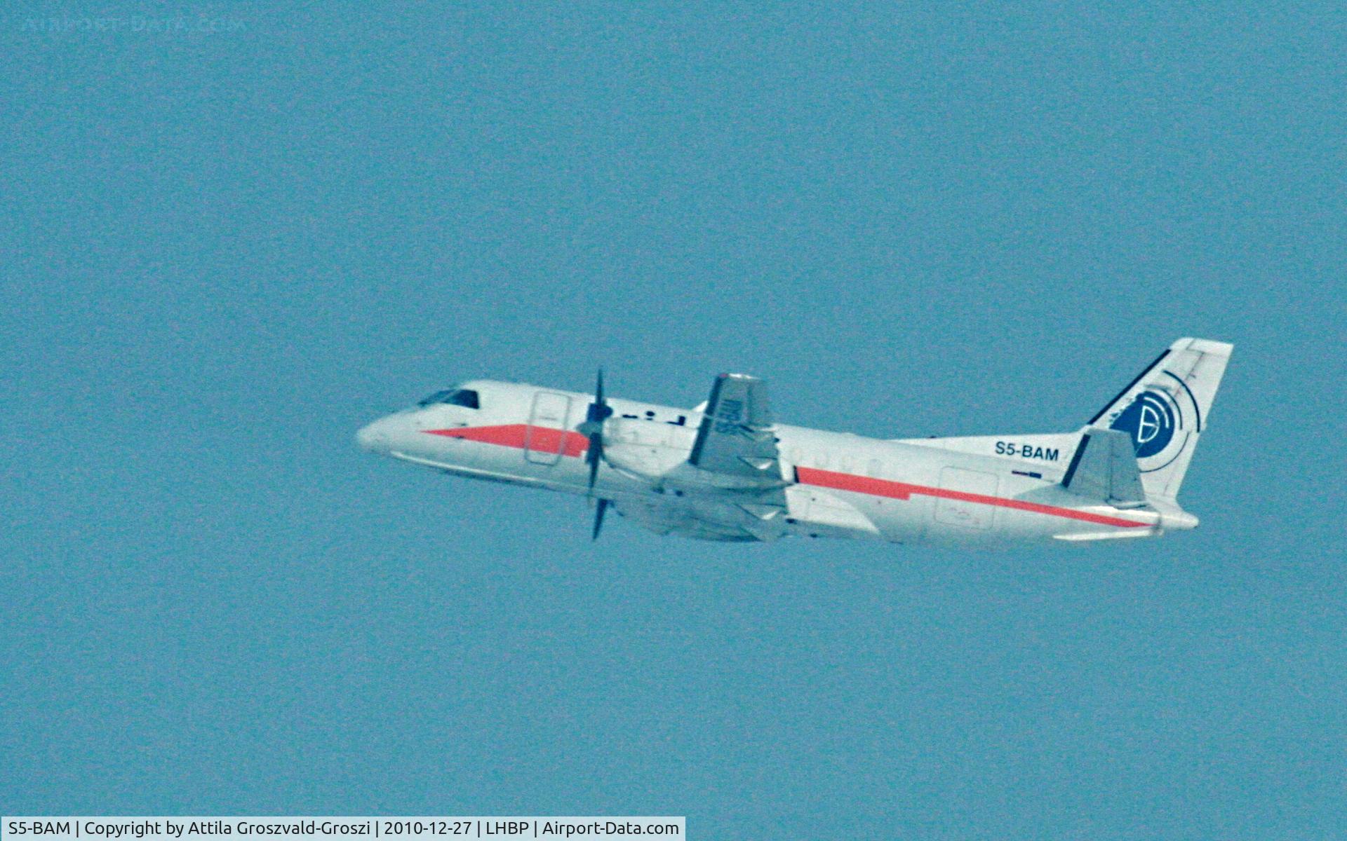 S5-BAM, 1985 Saab-Fairchild SF340 C/N 340A-020, Solinair Saab 340A Budapest Ferihegy Airport Terminal 1