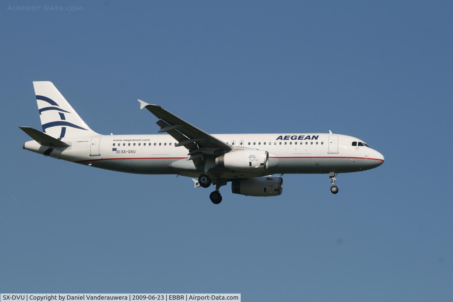 SX-DVU, 2009 Airbus A320-232 C/N 3753, Flight A3 620 is descending to RWY 02