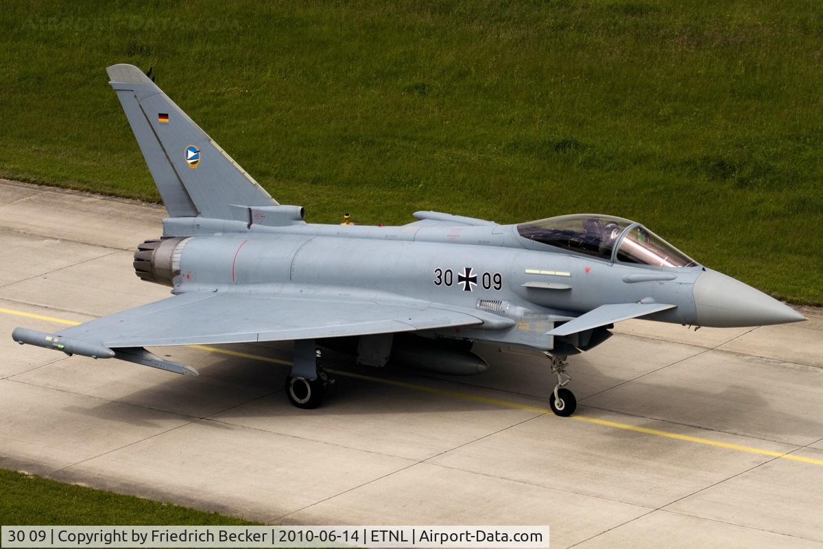 30 09, Eurofighter EF-2000 Typhoon S C/N GS004, taxying to the active