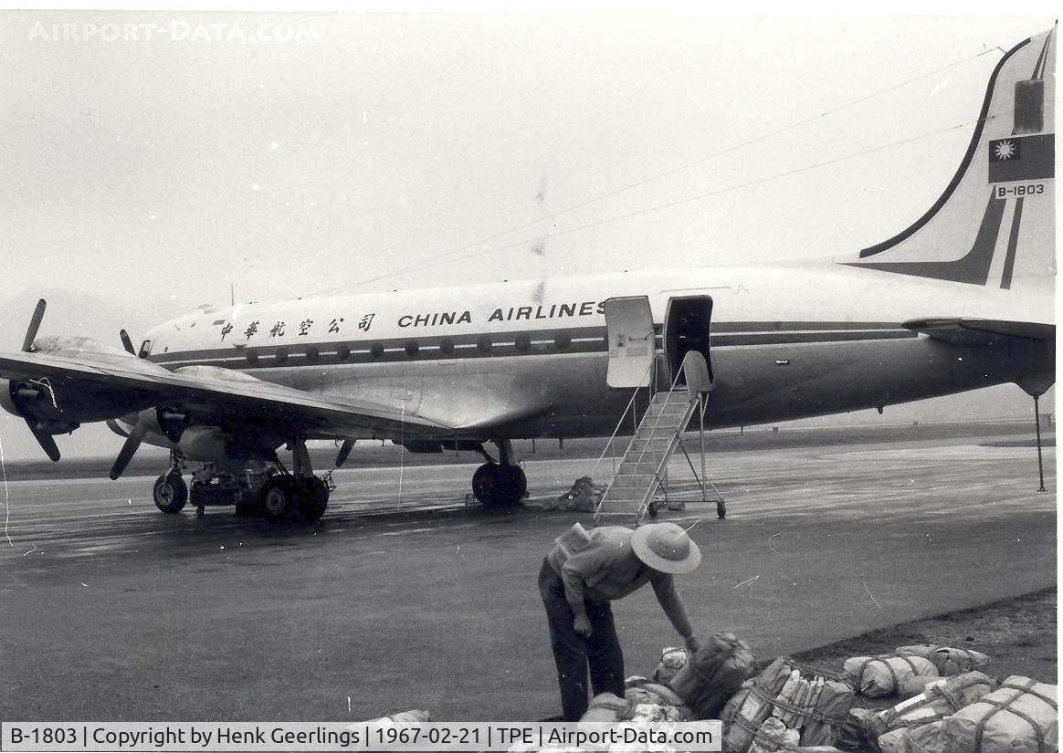 B-1803, 1945 Douglas C-54G Skymaster C/N 36030, China Airlines , Taiwan