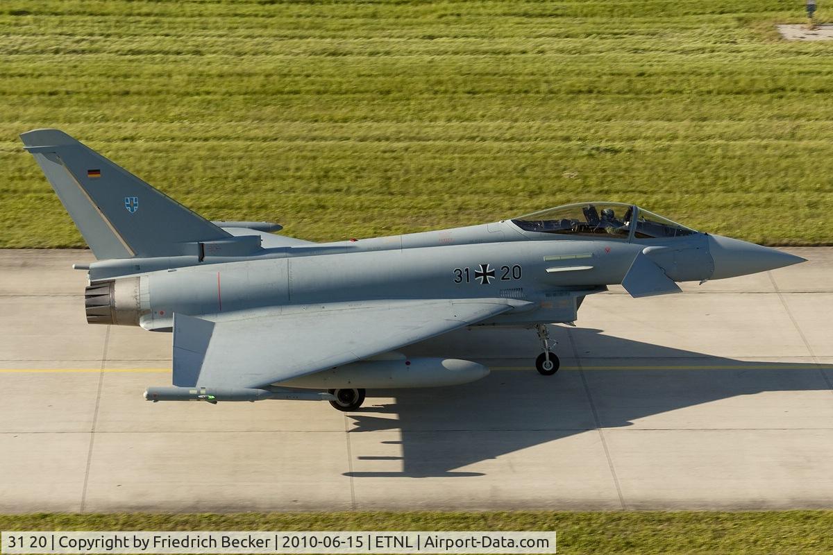 31 20, Eurofighter EF-2000 Typhoon S C/N AS013, taxying back to the 