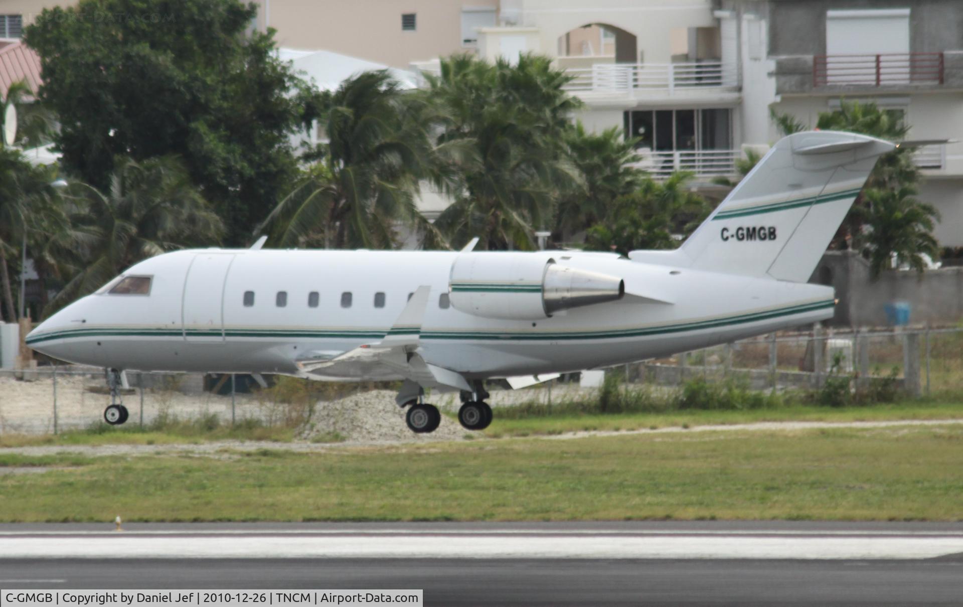 C-GMGB, 1991 Canadair Challenger 601-3A (CL-600-2B16) C/N 5093, C-GMGB landing at TNCM