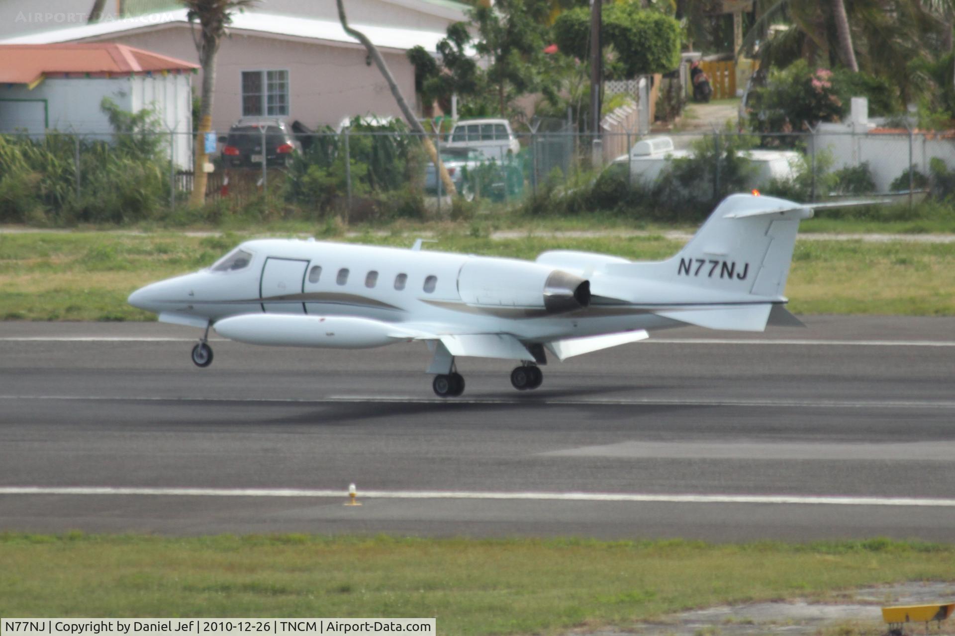 N77NJ, 1990 Gates Learjet Corp. 35A C/N 658, N77NJ landing at TNCM