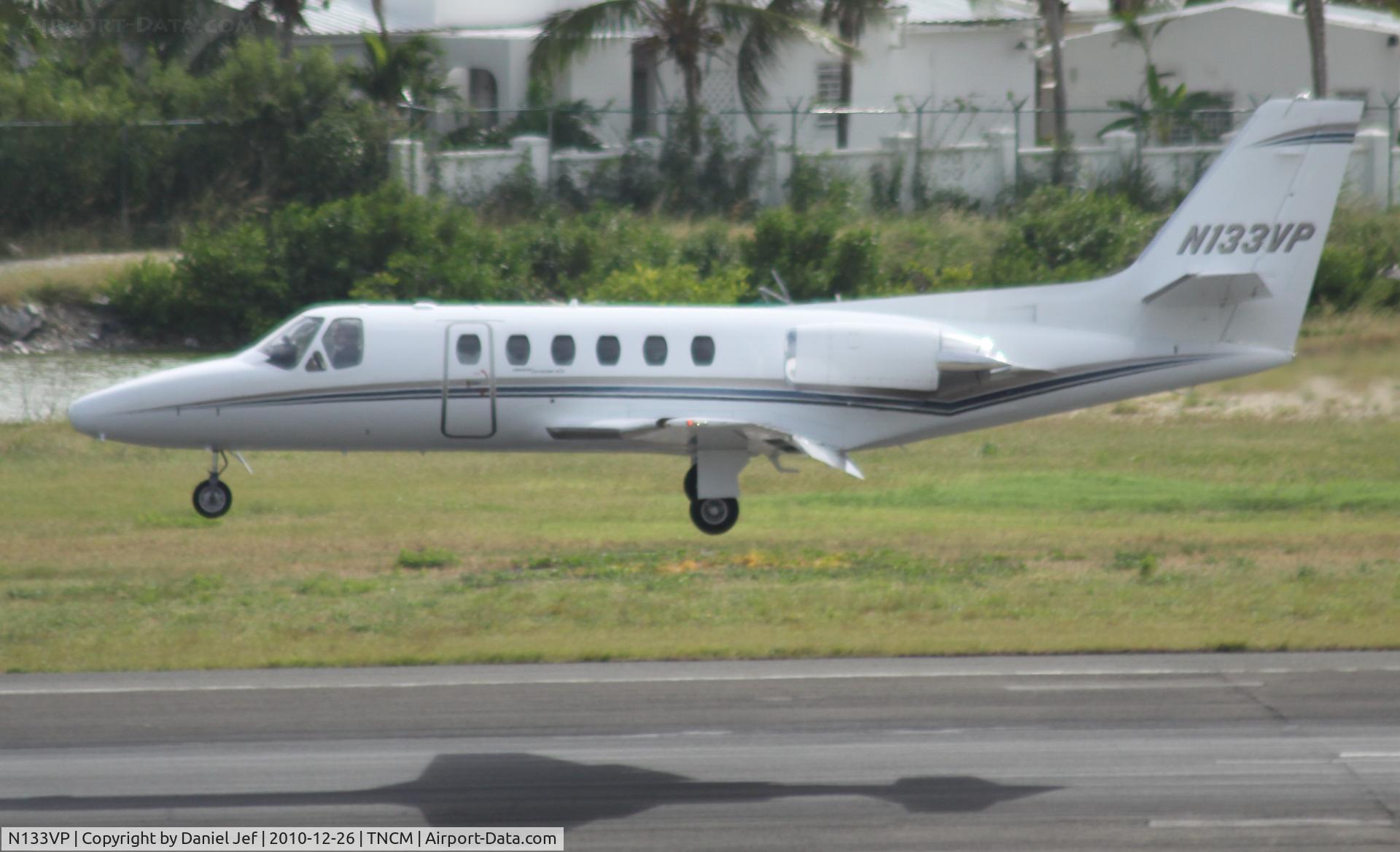 N133VP, 1987 Cessna S550 Citation IIS C/N S550-0133, N133VP landing at TNCM