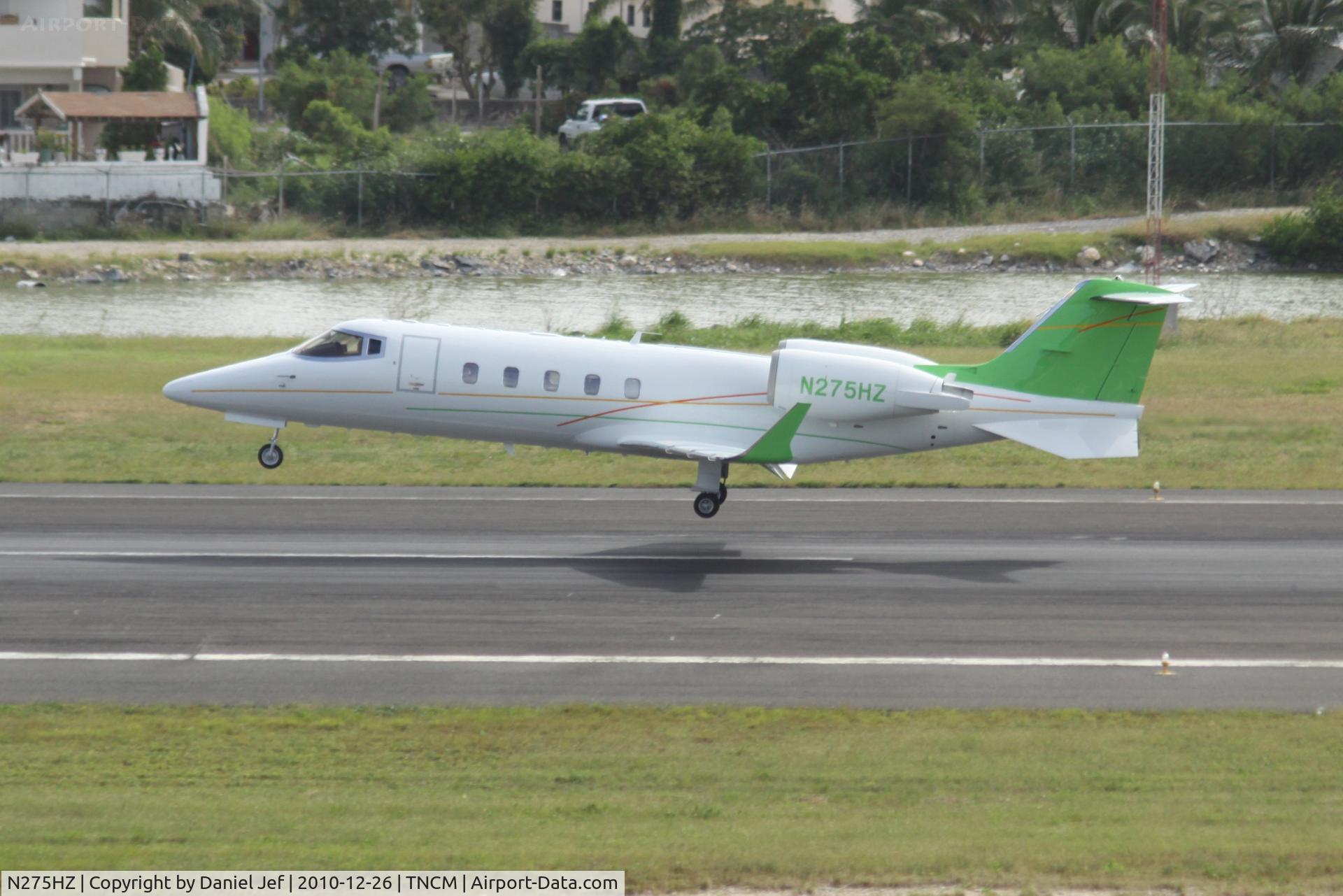 N275HZ, 2001 Learjet 60 C/N 60-215, N275HZ landing at TNCM