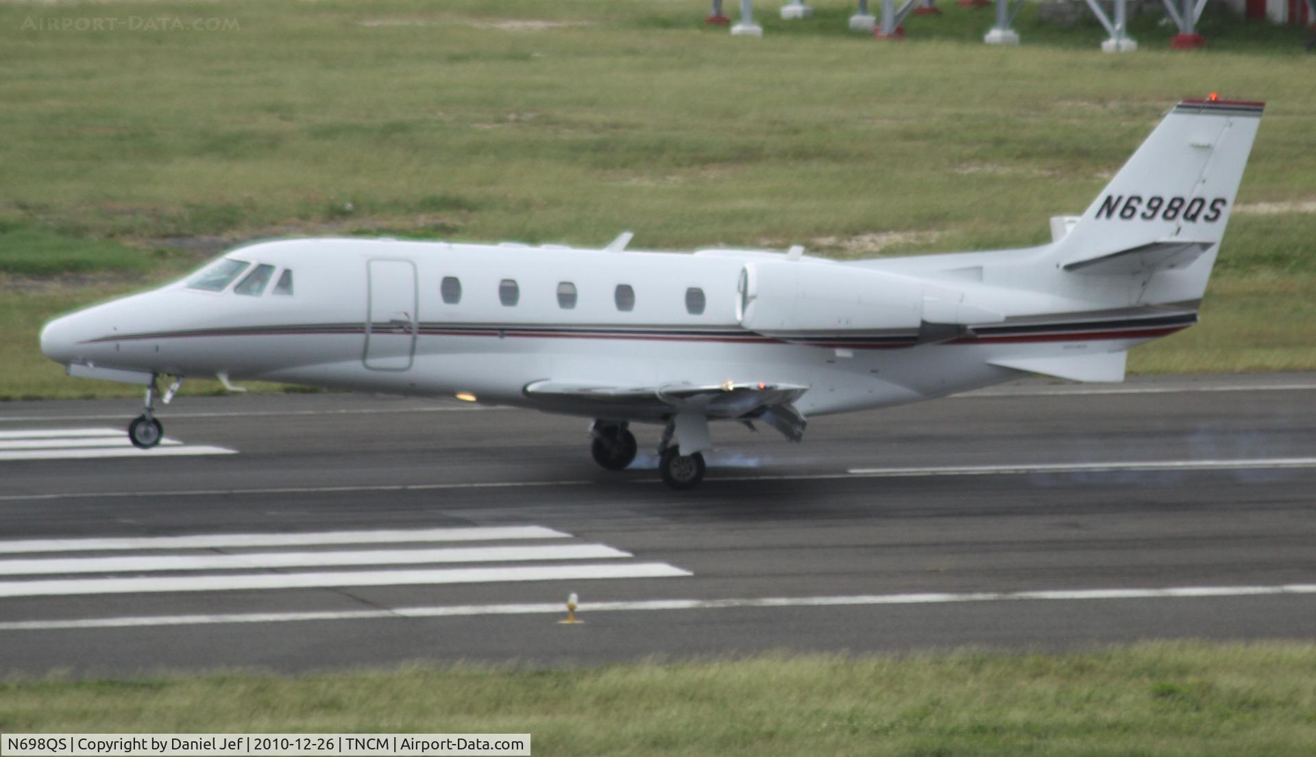 N698QS, 2006 Cessna 560XL C/N 560-5653, N698QS landing at TNCM