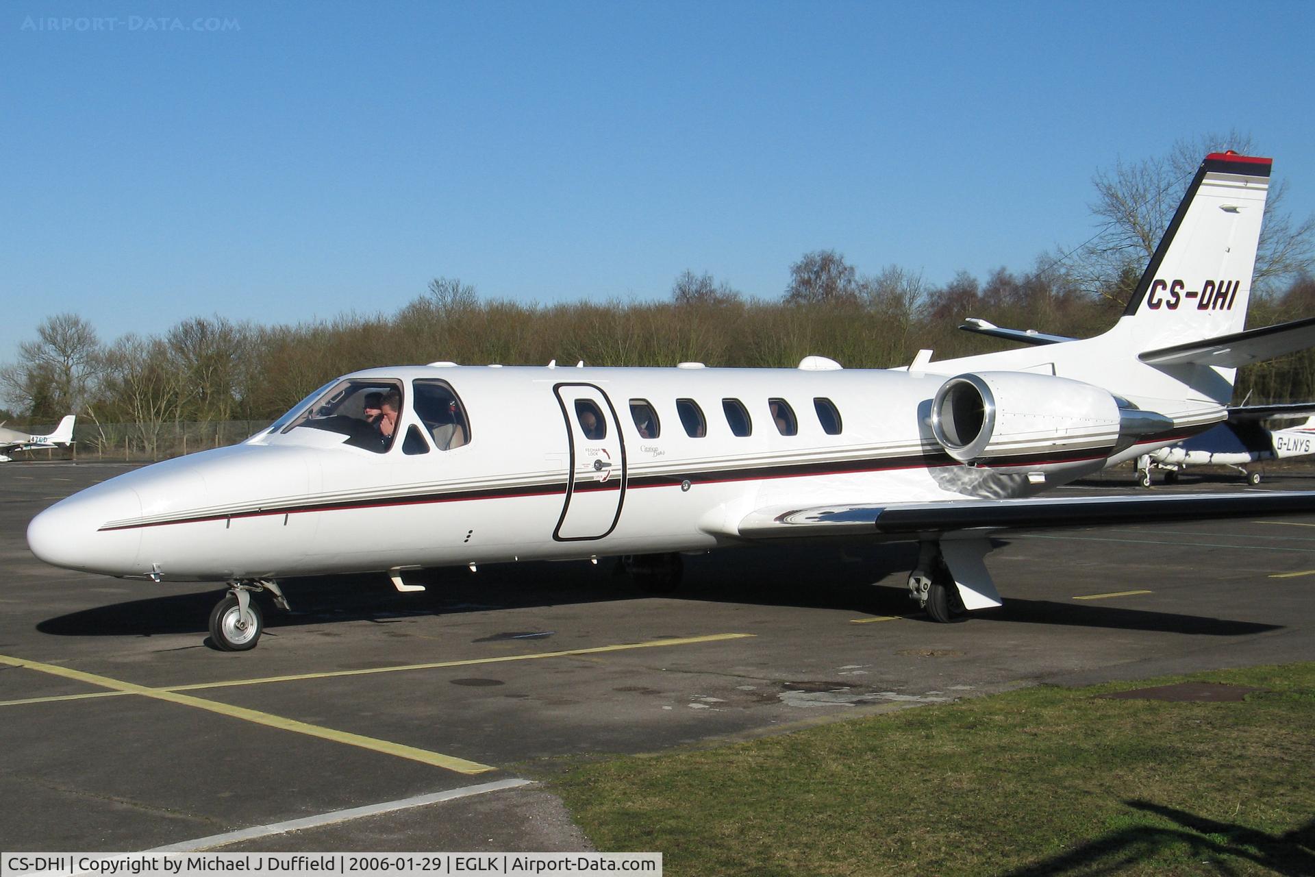 CS-DHI, 2003 Cessna 550 Citation Bravo C/N 550-1048, NetJets Citation 550 at Blackbushe