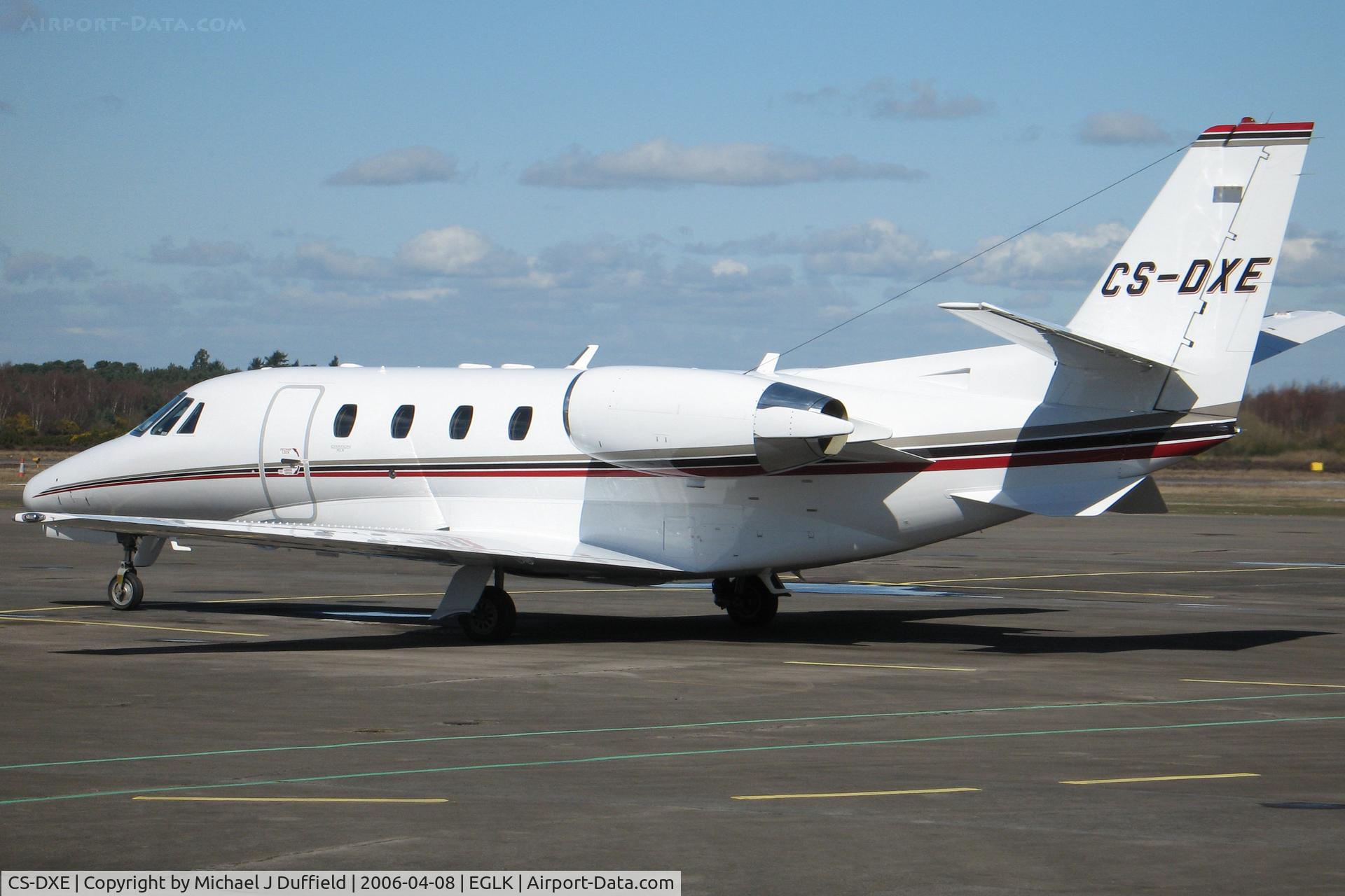 CS-DXE, 2005 Cessna 560 Citation Excel C/N 560-5578, NetJets Citation Excel at Blackbushe