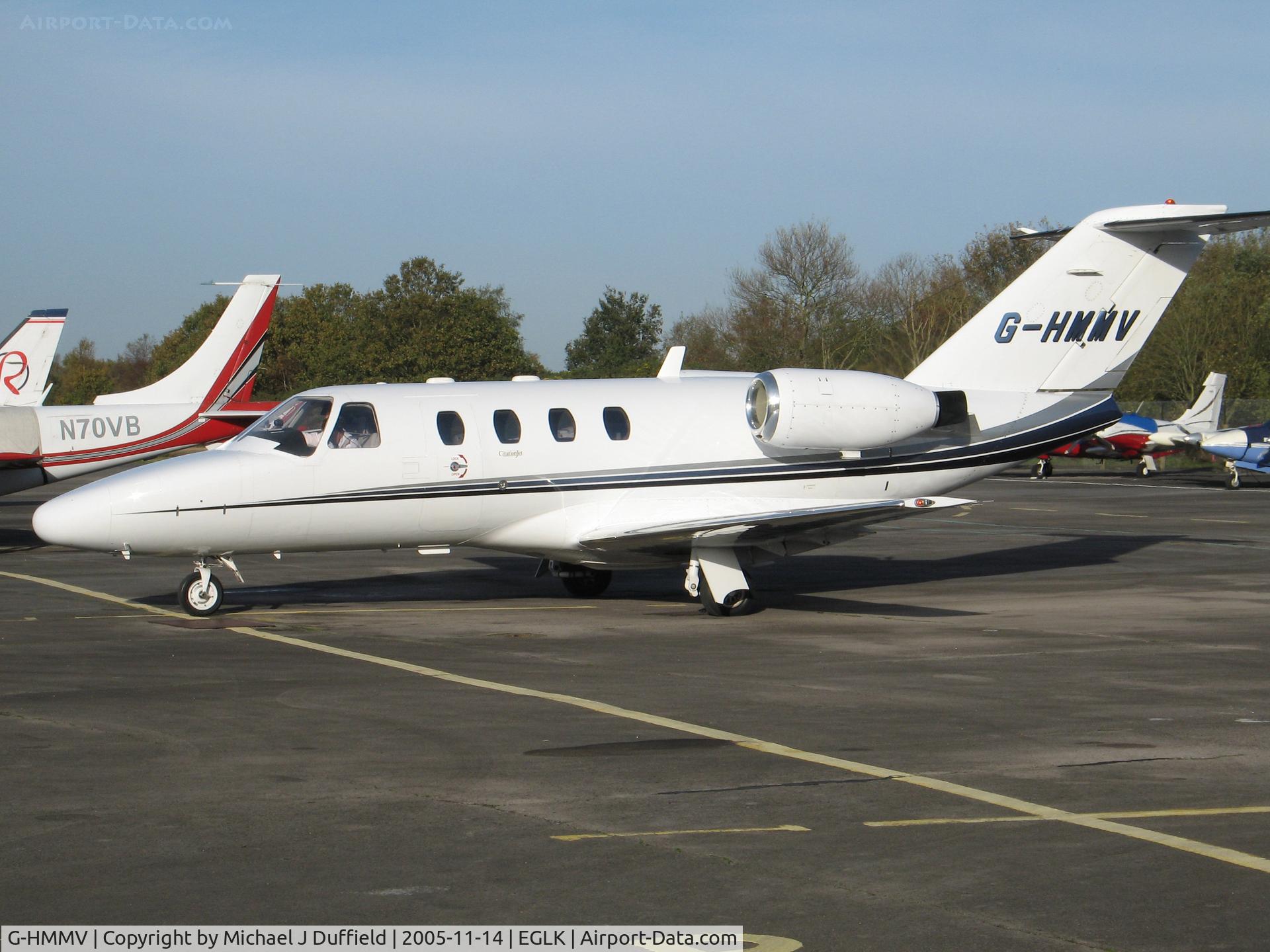 G-HMMV, 1999 Cessna 525 CitationJet CJ1 C/N 525-0358, CitationJet at Blackbushe