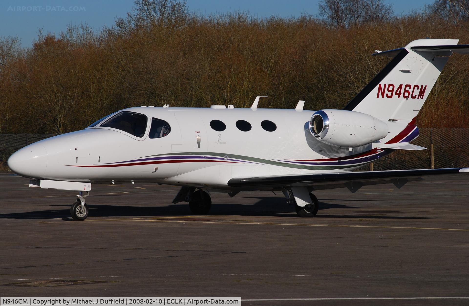N946CM, 2007 Cessna 510 Citation Mustang C/N 510-0046, Citation Mustang at Blackbushe - Cessna demonstrator aircraft