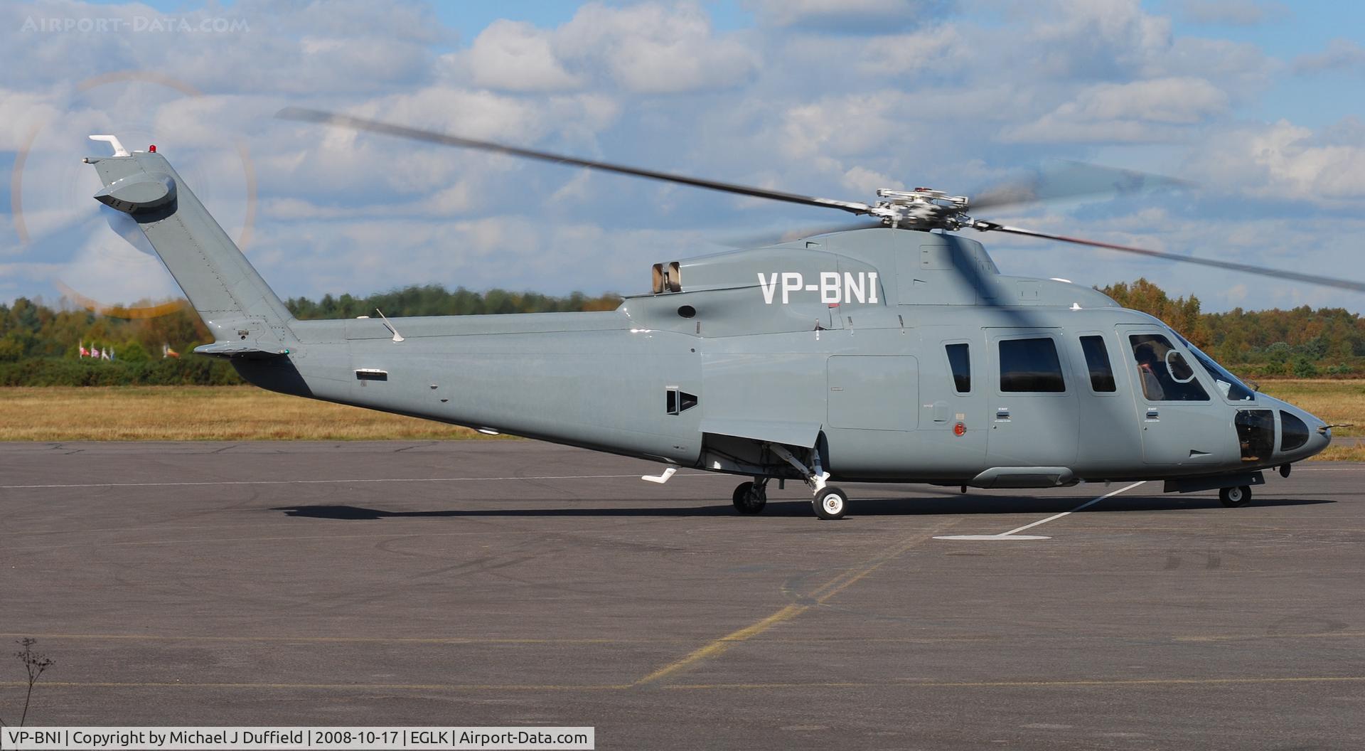 VP-BNI, 2000 Sikorsky S-76C Spirit C/N 760506, S-76 at Blackbushe