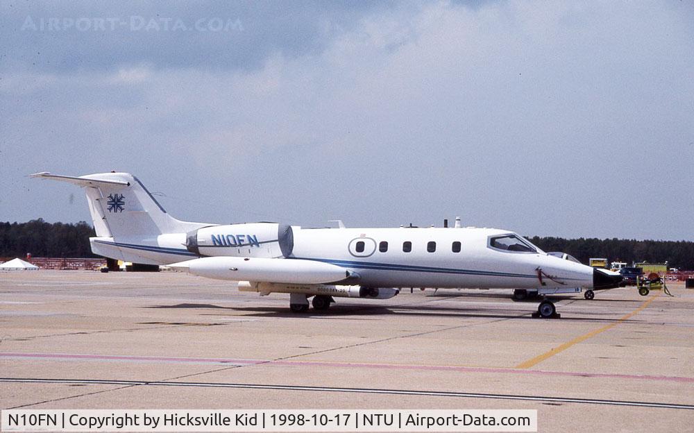 N10FN, 1975 Gates Learjet 36 C/N 015, Photo taken 17 Sept 1998 at NAS Oceana. Owned by Flight International at the time.