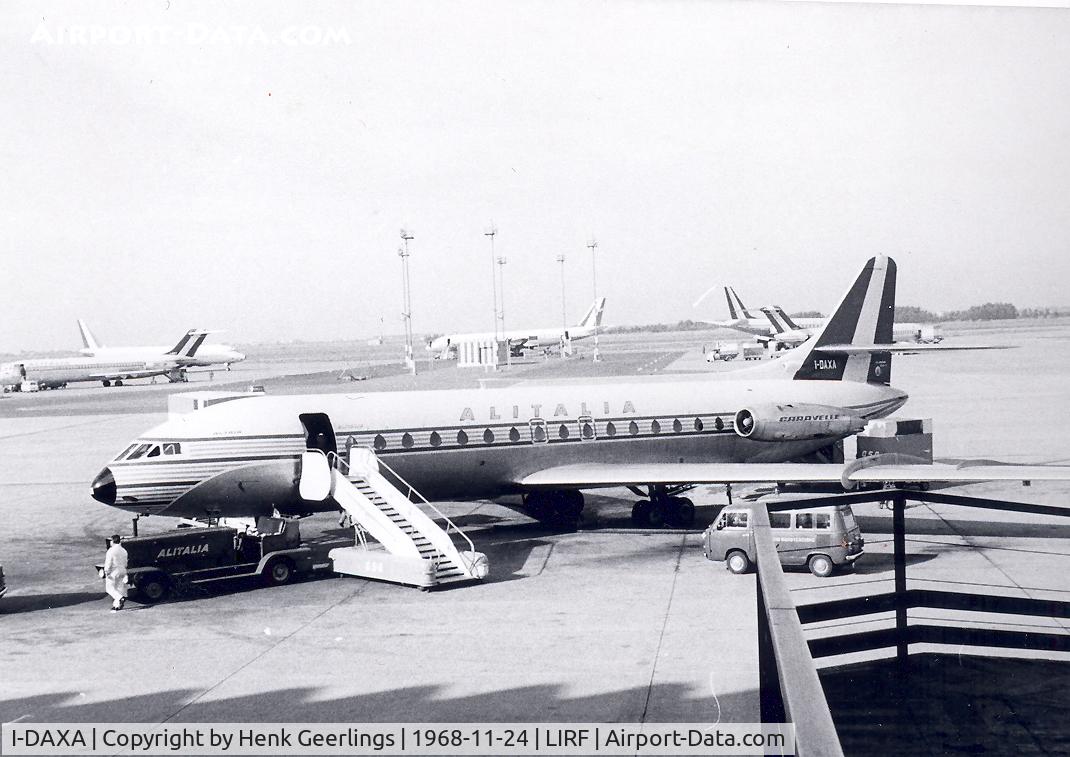 I-DAXA, 1960 Sud Aviation SE-210 Caravelle VI-N C/N 035, Alitalia , Rome , nov 1968

Scan from photo