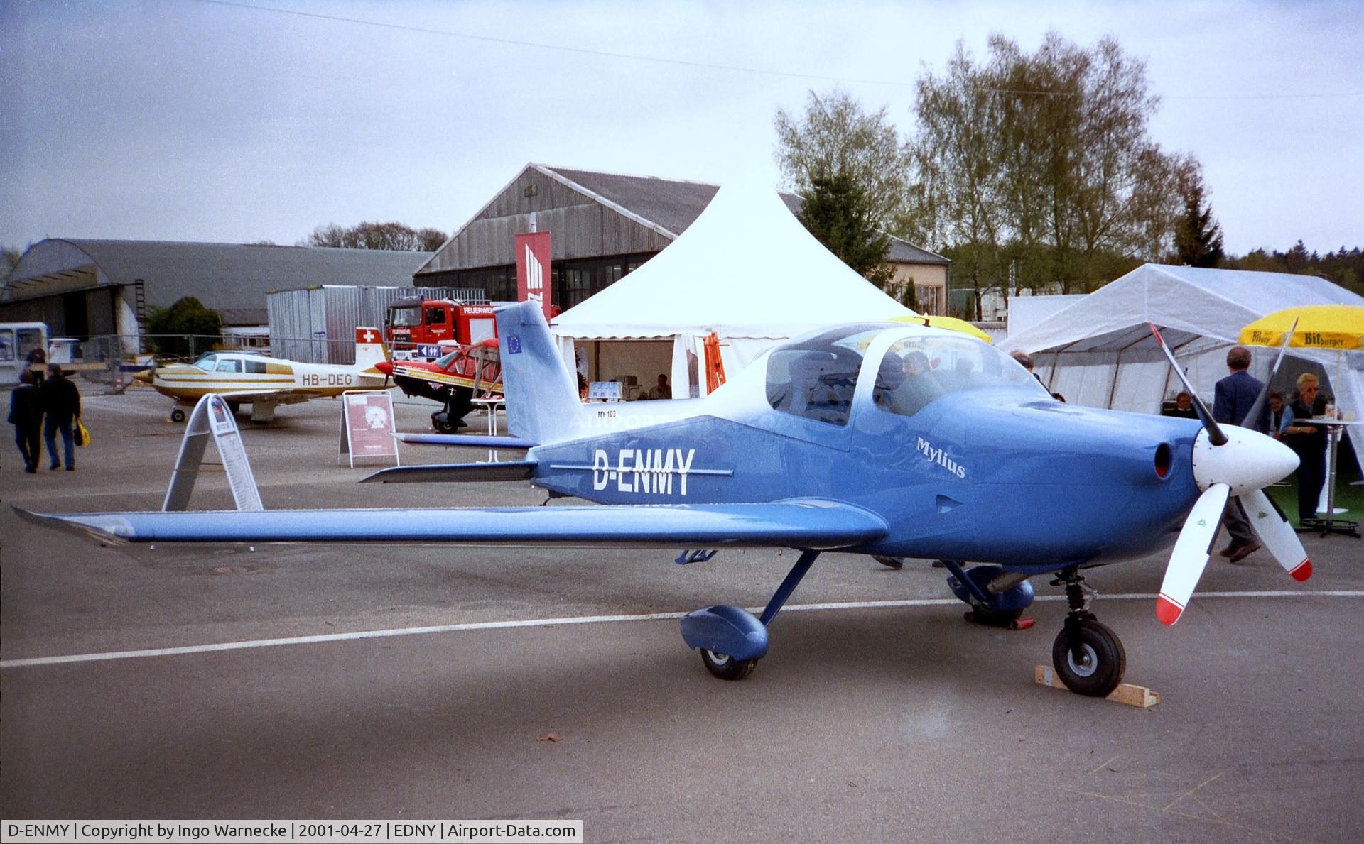 D-ENMY, 2001 Mylius My 103 Mistral C/N 01, Mylius MY-103 Mistral (first series production aircraft, still unflown) at the AERO 2001, Friedrichshafen