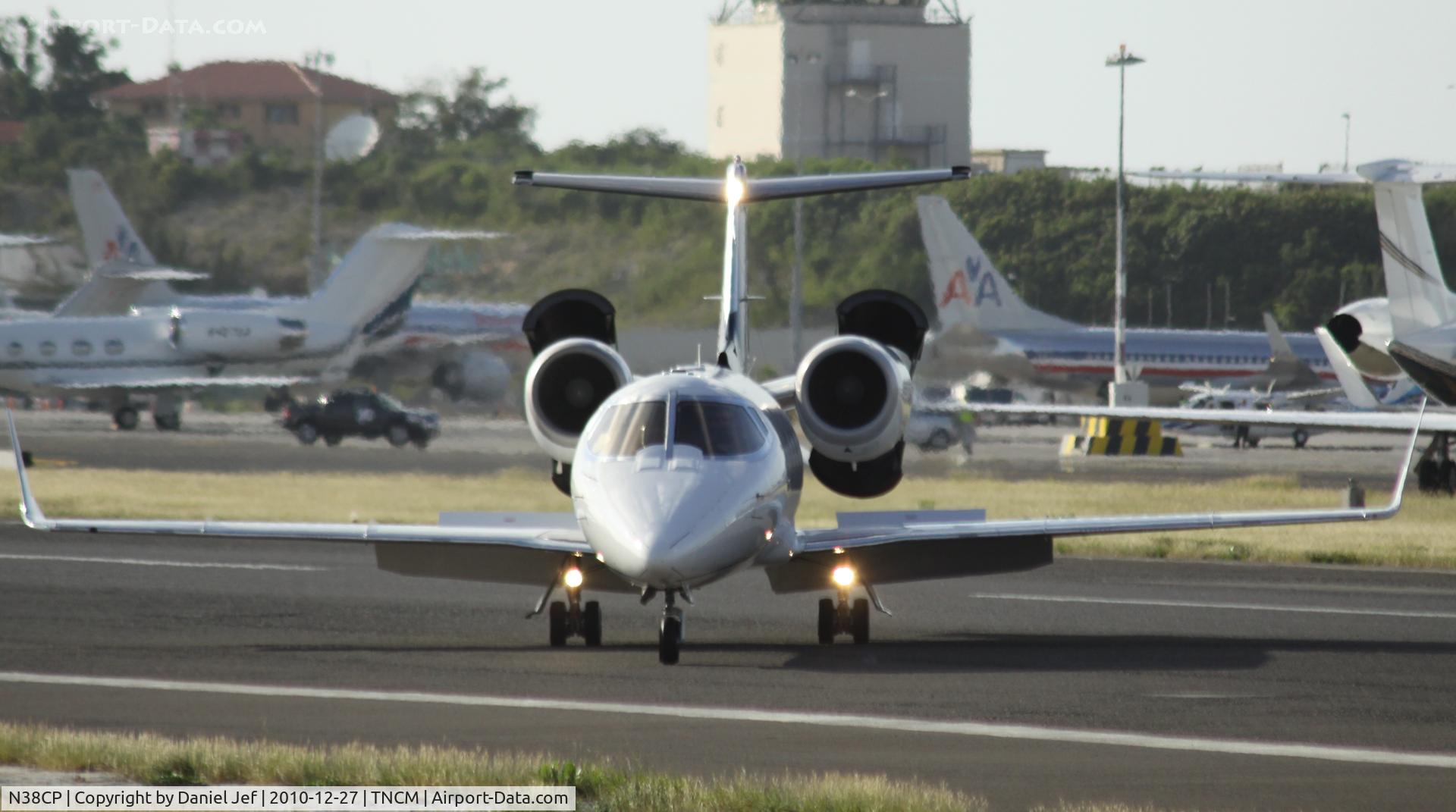 N38CP, 1997 Learjet Inc 60 C/N 108, N38CP just landed at TNCM