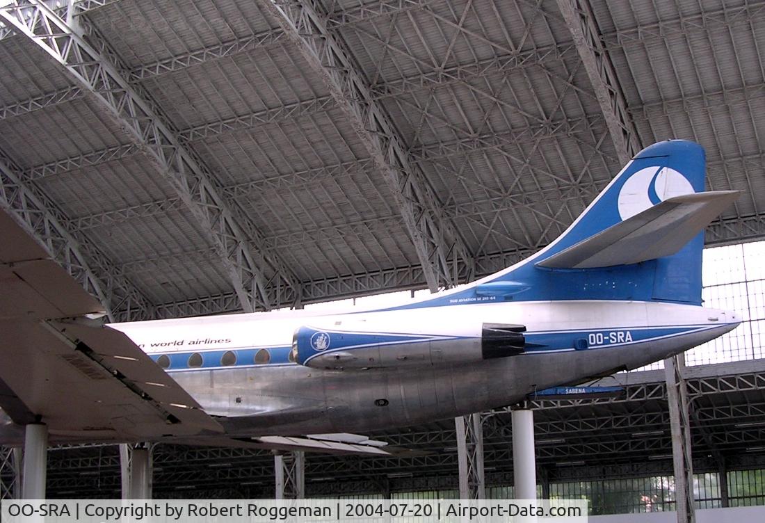 OO-SRA, 1961 Sud Aviation SE-210 Caravelle VI-N C/N 64, Preserved Brussels Air Museum. SABENA colors