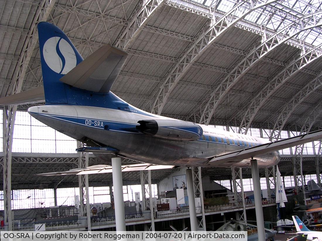 OO-SRA, 1961 Sud Aviation SE-210 Caravelle VI-N C/N 64, Preserved Brussels Air Museum. SABENA colors